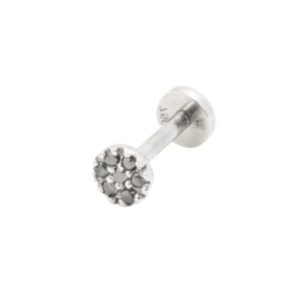 Labret-Stecker Brilliant Seven - Black Diamonds