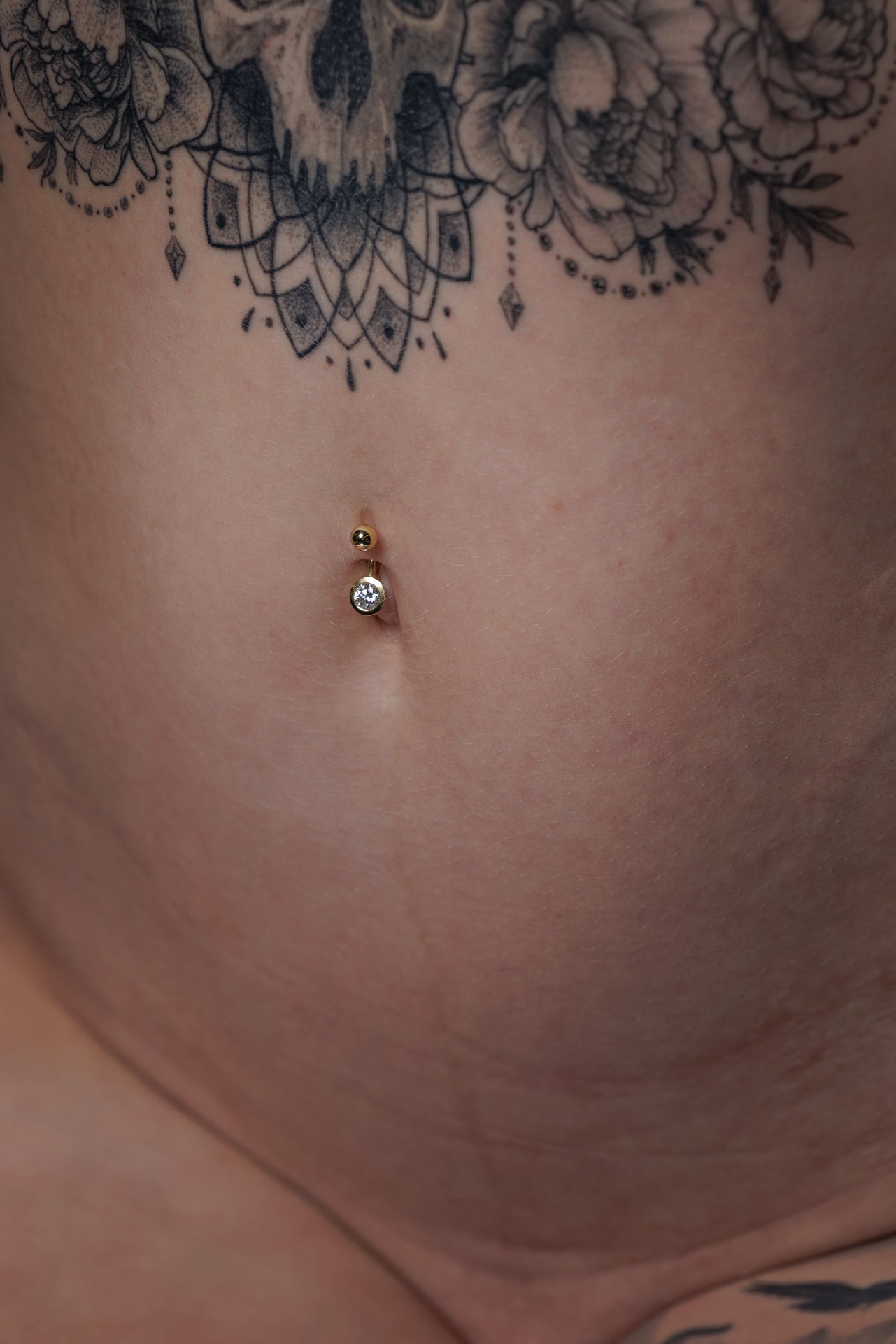 Piercing banana with brilliants