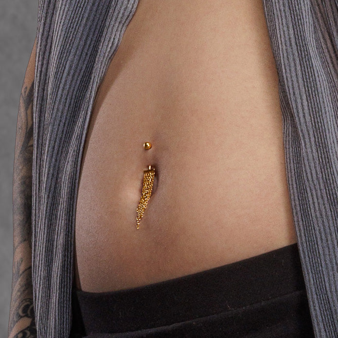 Piercingbanane mit Ketten