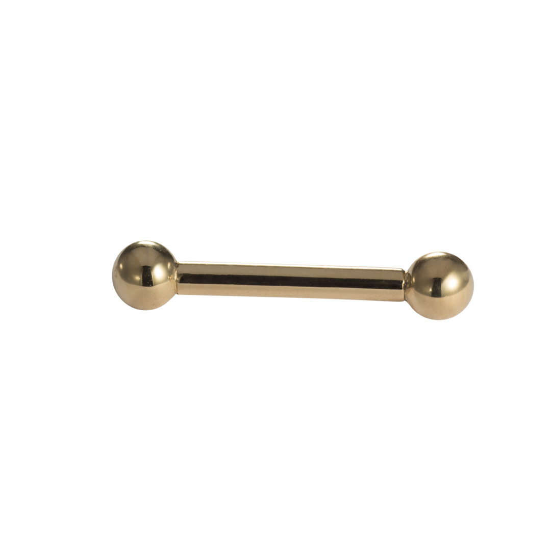 Piercing dumbbell in gold 750/000
