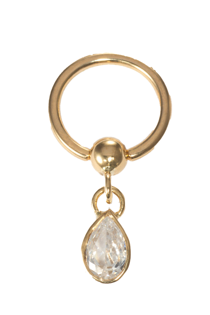 Piercing Clamp Ball with a drop-shaped Zirconia