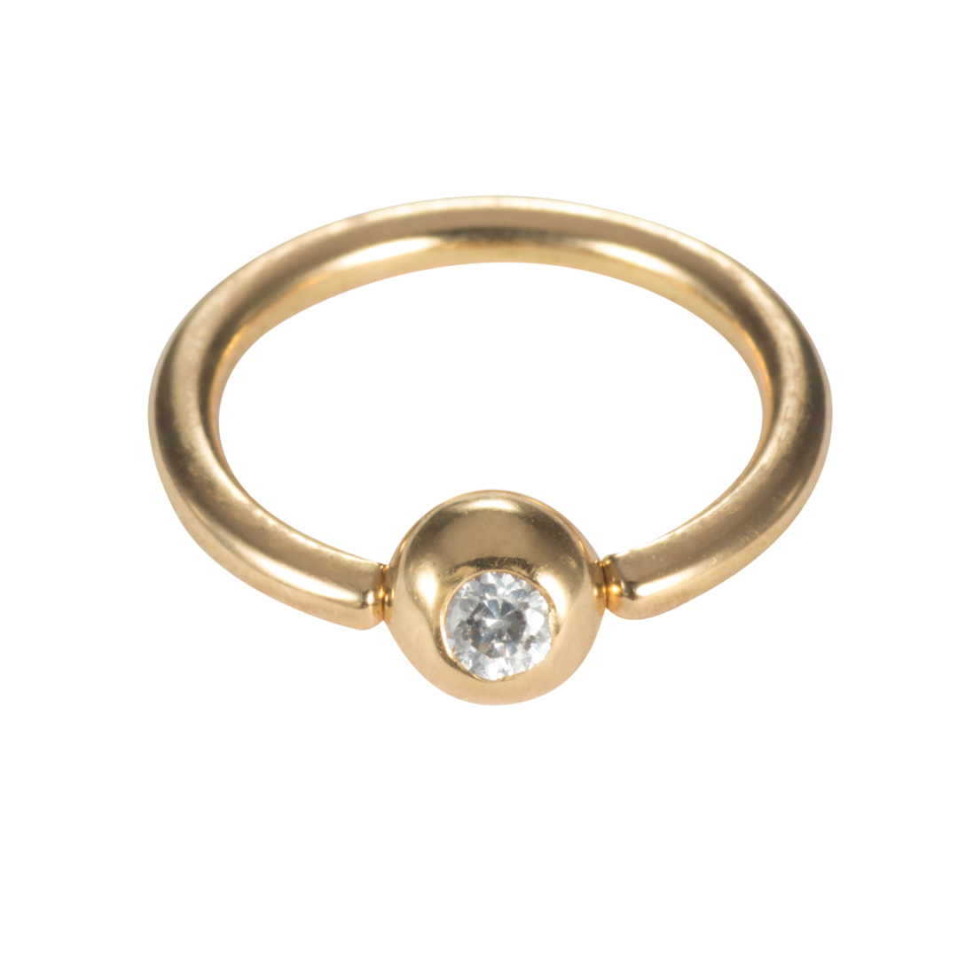 Piercing Clamp Ball 5mm with Zirconia