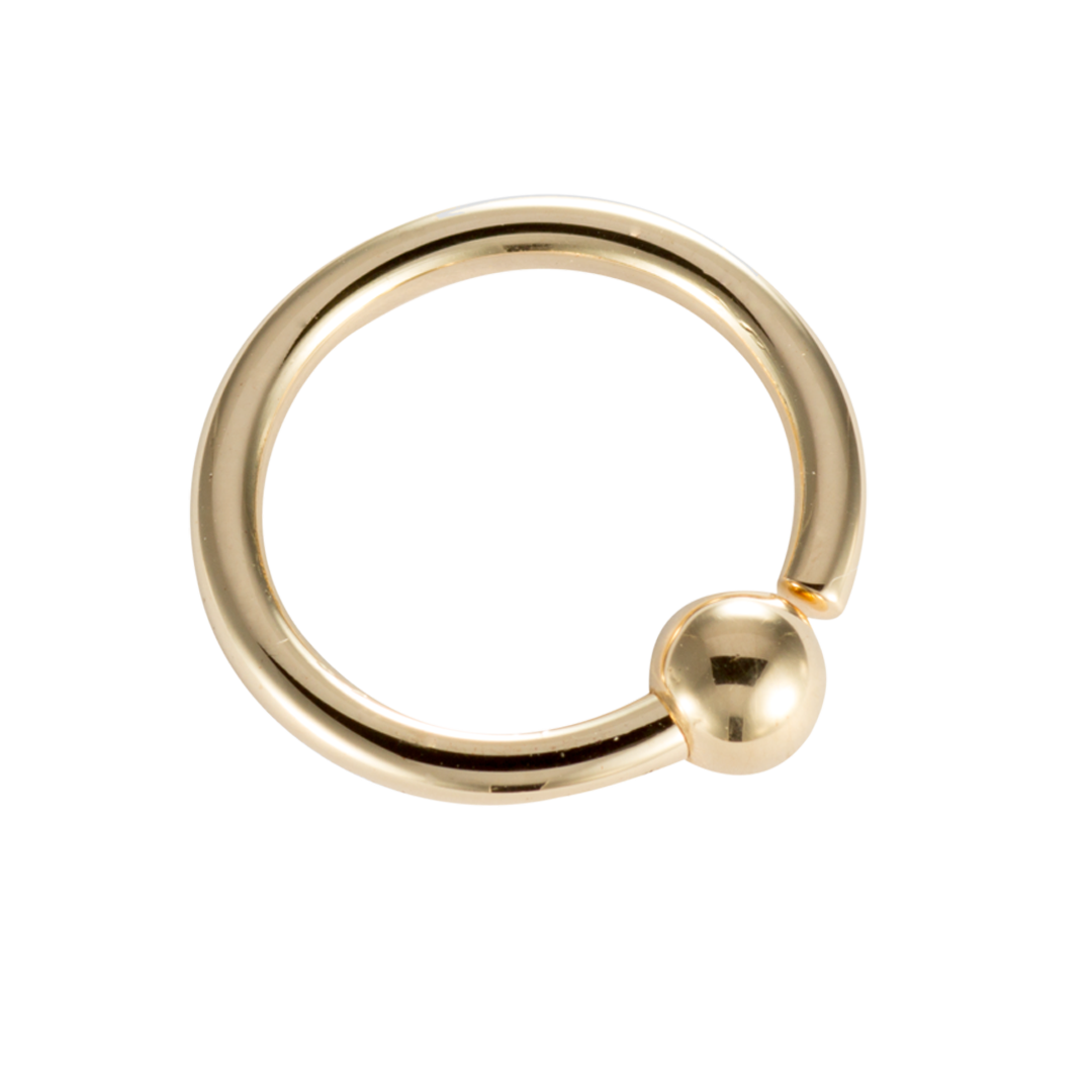 Piercing Ring with a Screw ball (2.4mm)