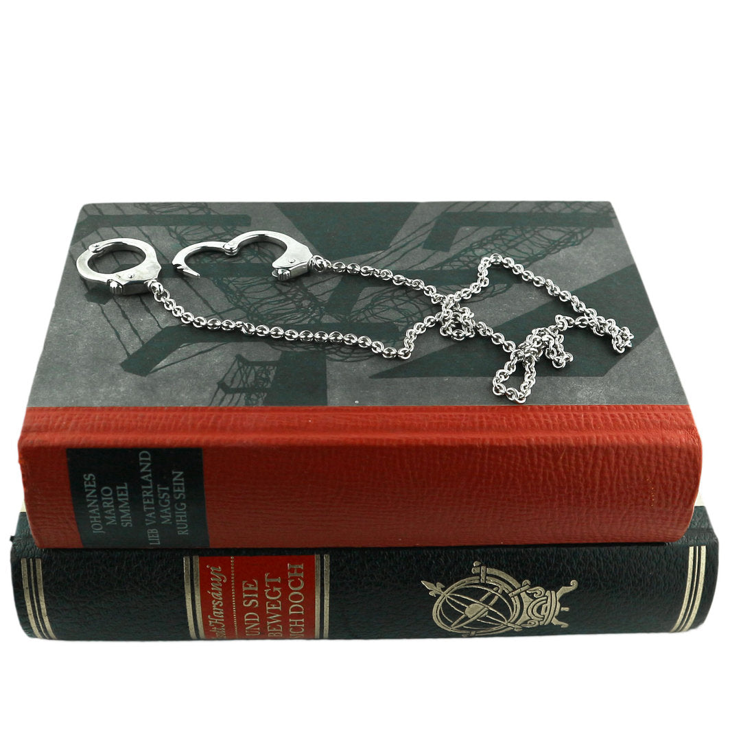Handschellen mit Verbindungskette aus Silber 925 (Sterlingsilber)