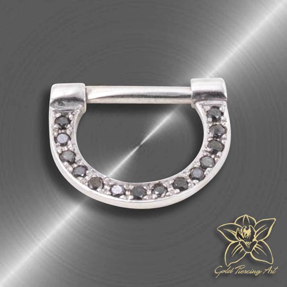 Septum Piercing Brilliant Fifteen - Black Diamonds
