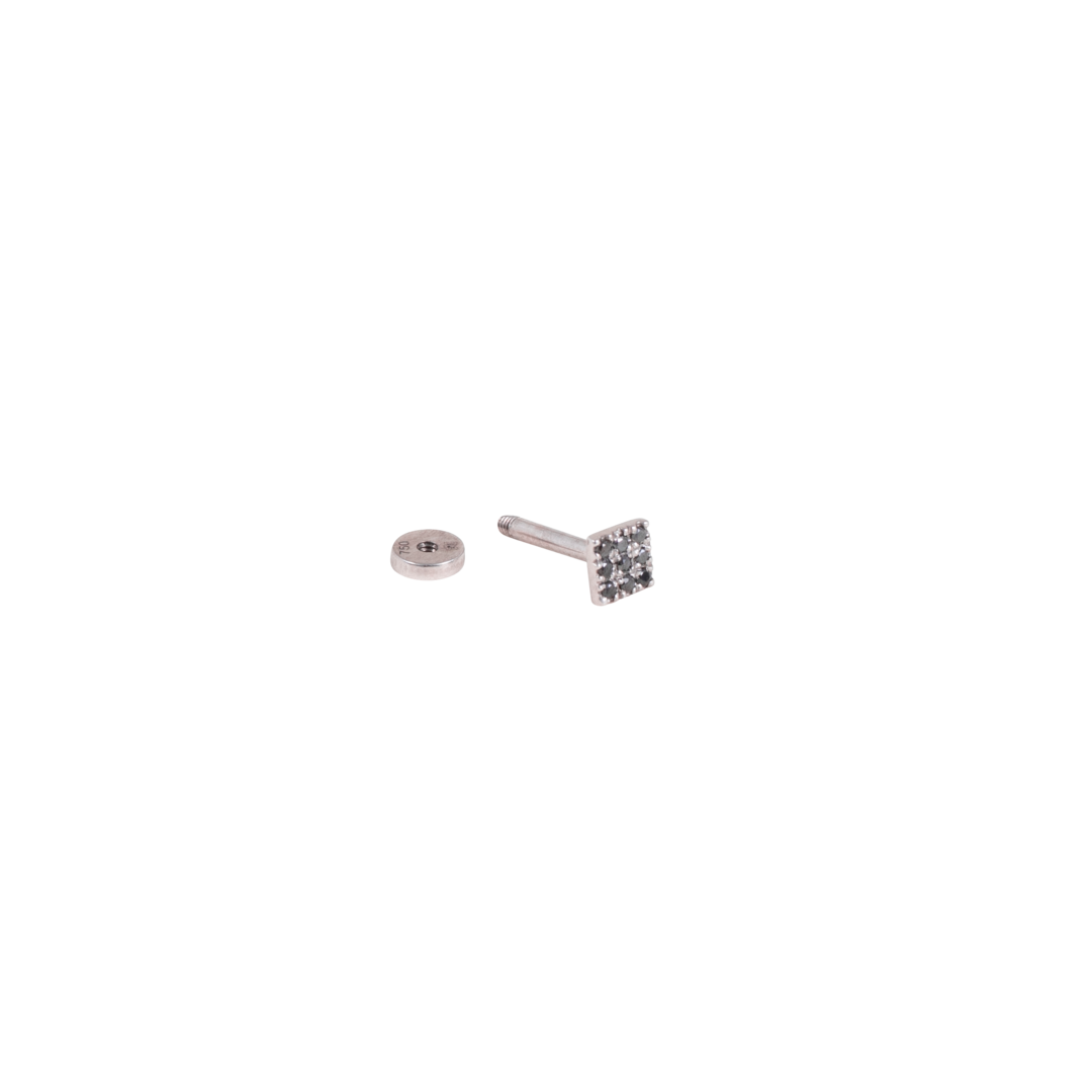 Labret-Stecker Brilliant Nine - Black Diamonds