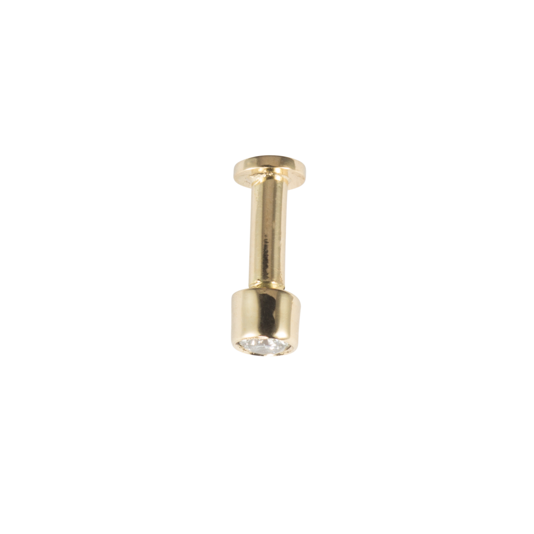 Labret-Stecker mit Brillant