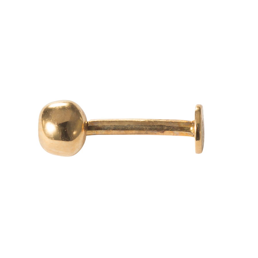 Labret-Stecker mit Rubin