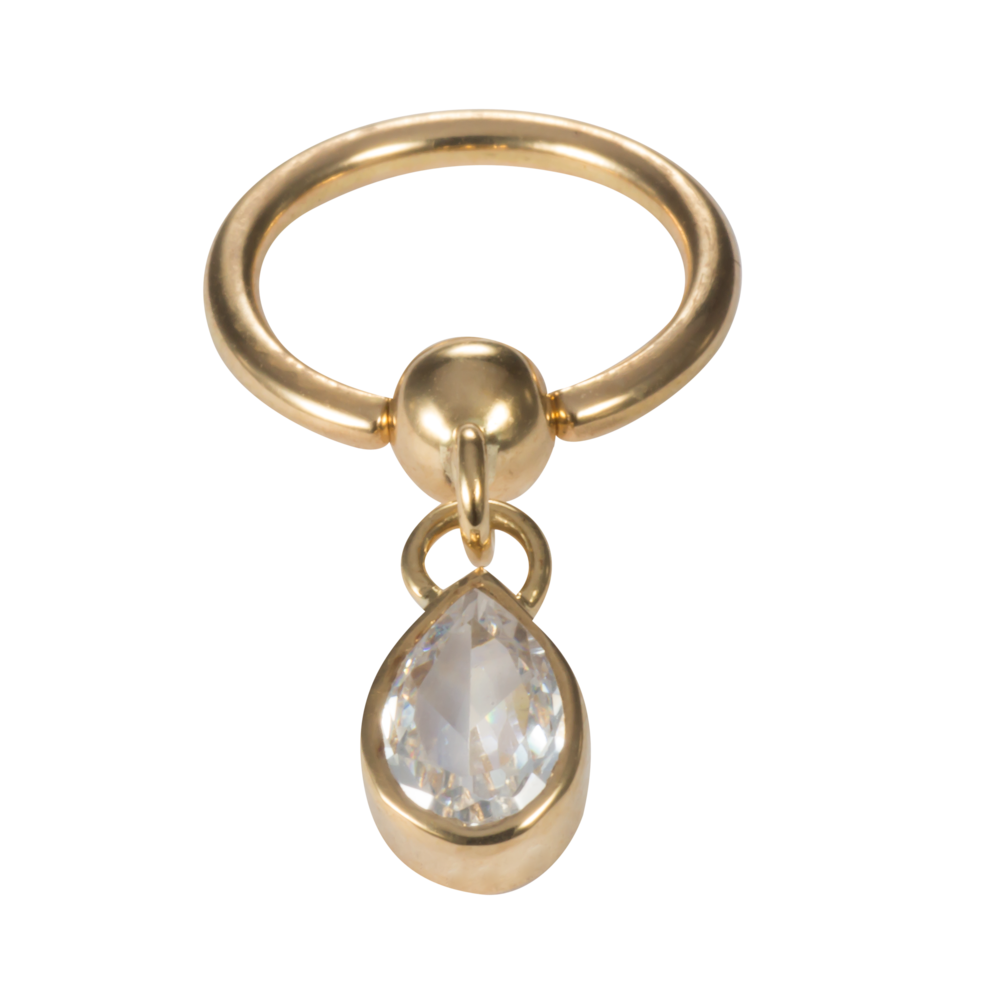 Piercing Clamp Ball with a drop-shaped Zirconia