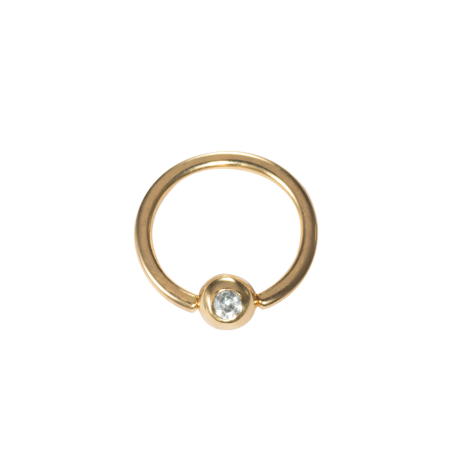 Piercing Clamp Ball 5mm with Zirconia