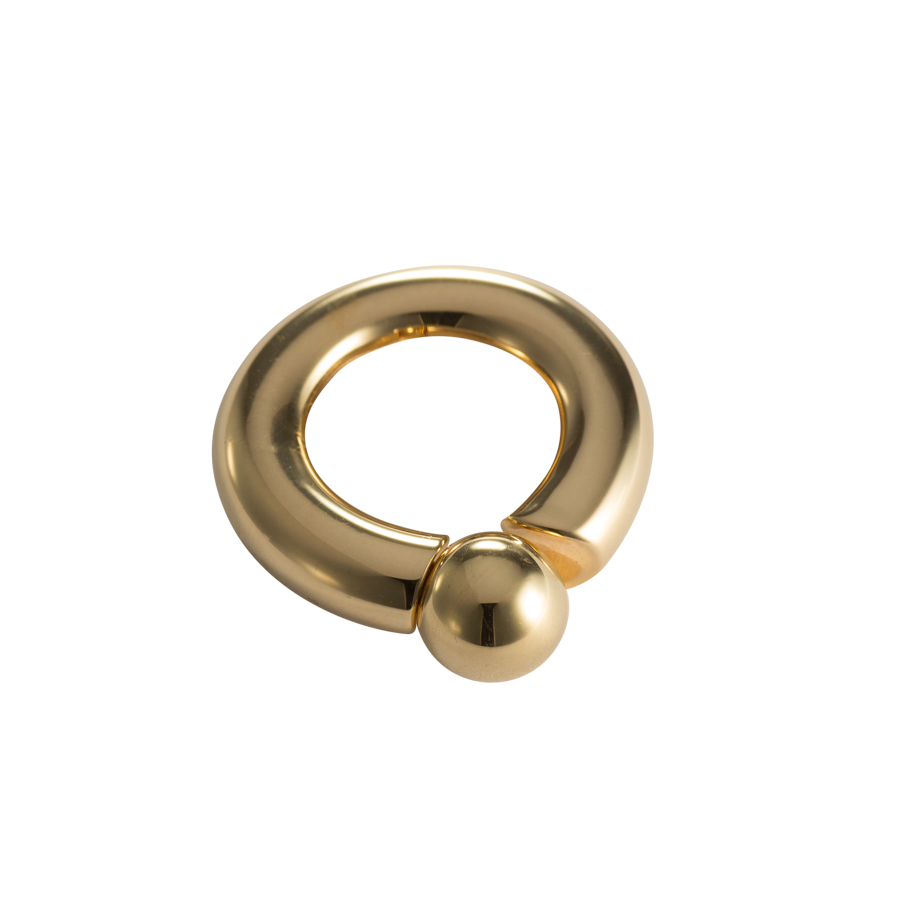 Piercing Ring with Threaded Ball