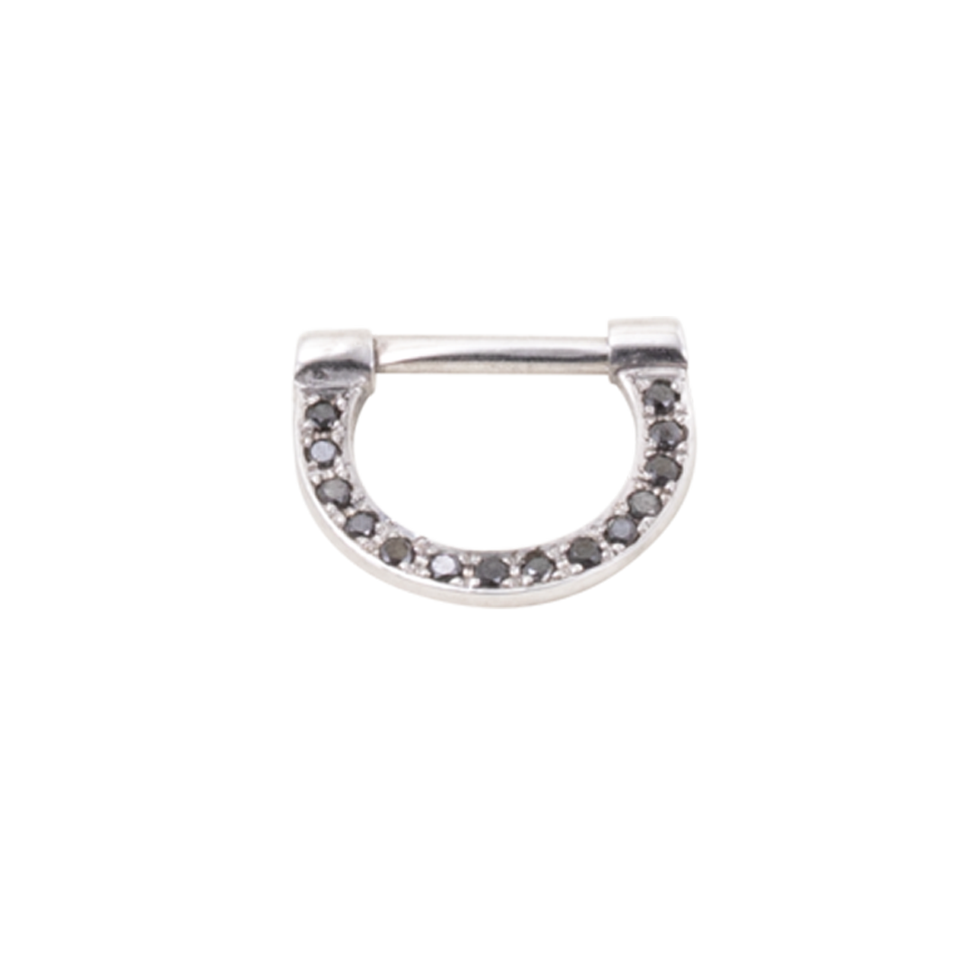 Septum Piercing Brilliant Fifteen - Black Diamonds
