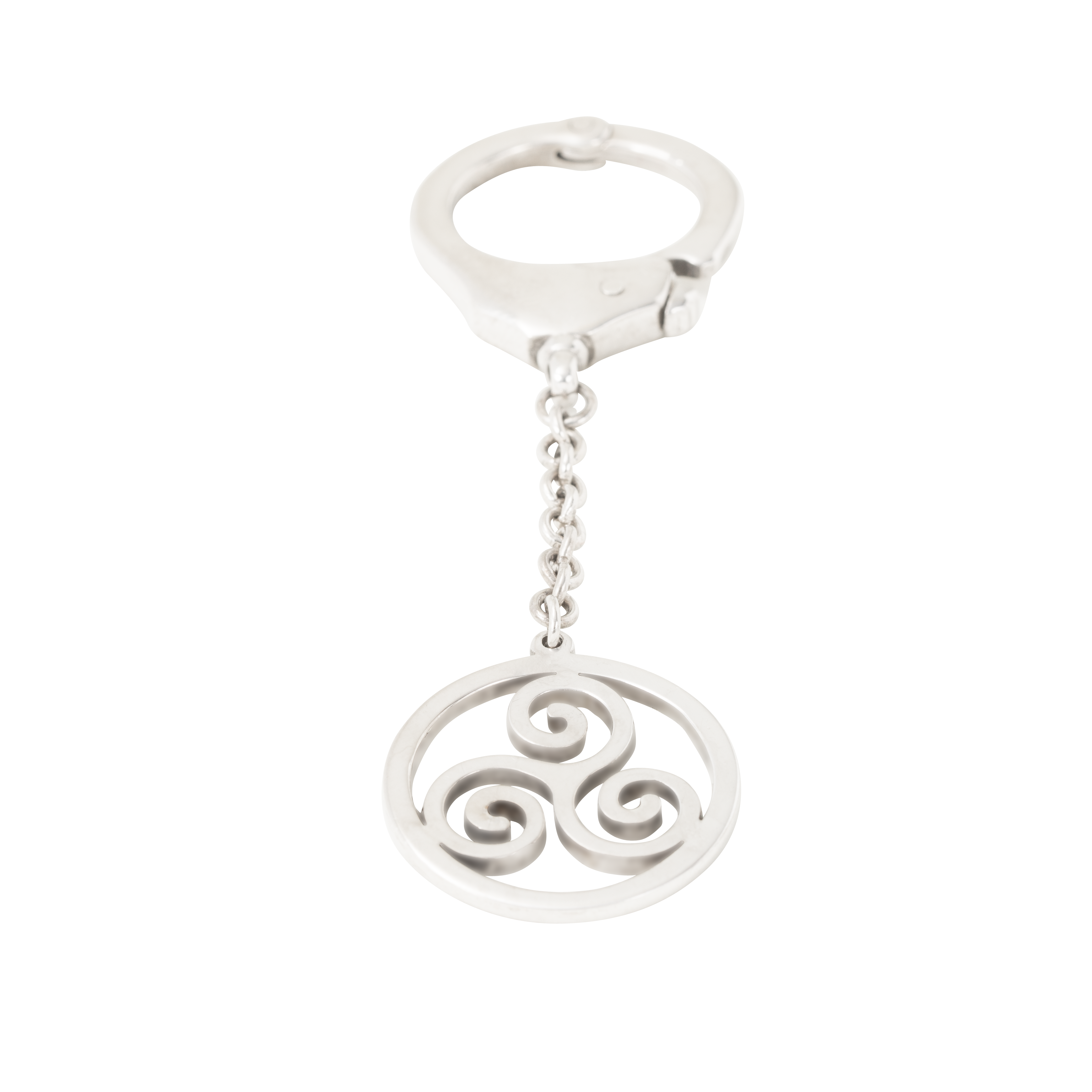 Piercing Keychain Keychain Triskele with Handcuff | Goldpiercingart.de