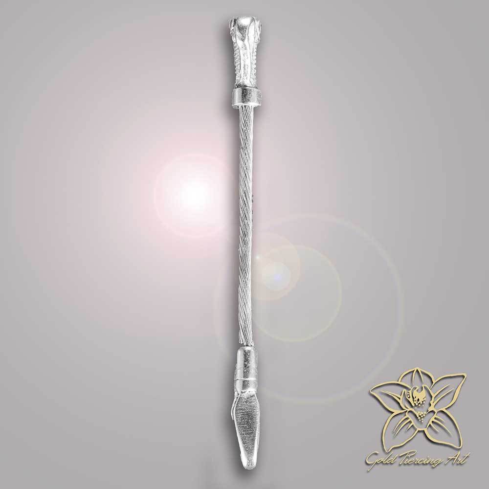 Collar whip (riding crop) in Sterling Silver (925)