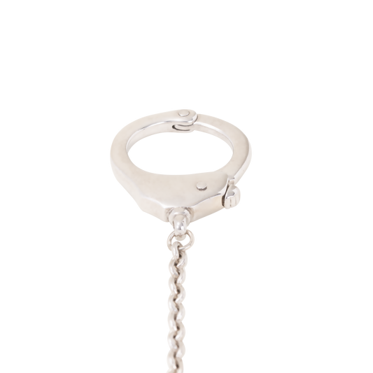 Handcuffs with connecting chain 