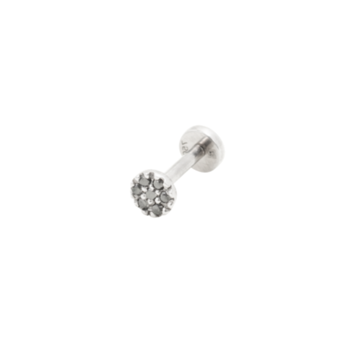 Black diamond labret top stud