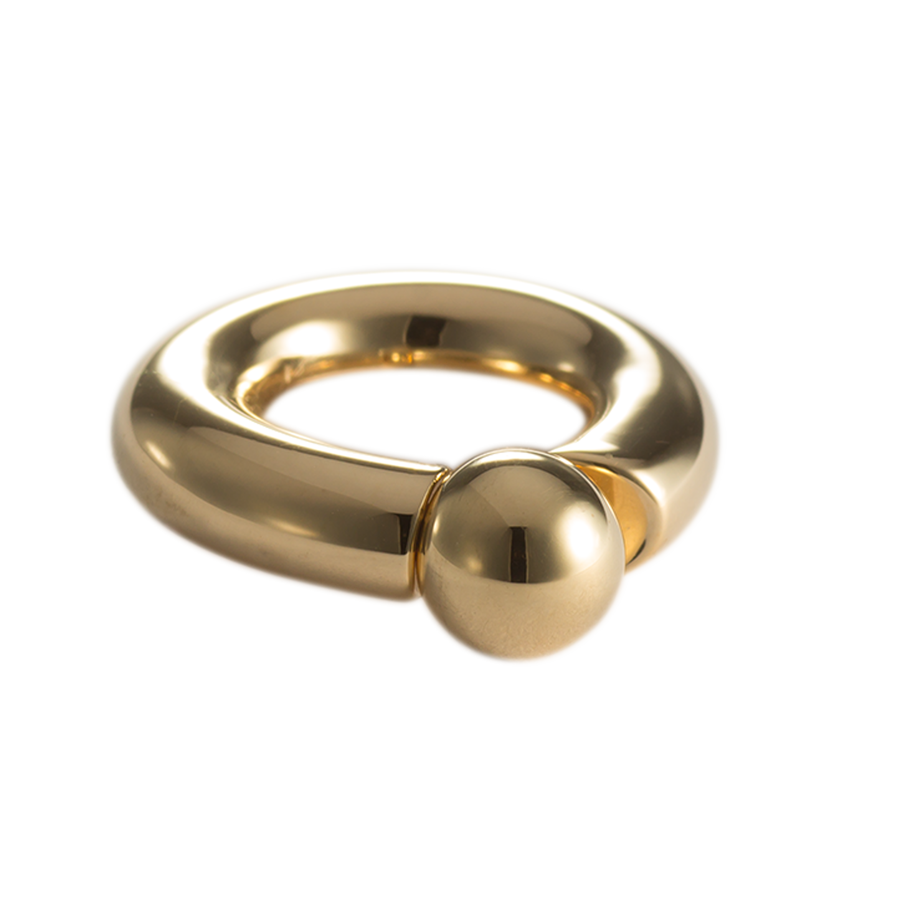 Piercing Ring with Threaded Ball