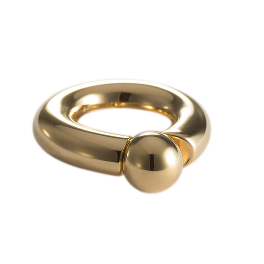Piercing Ring with Threaded Ball