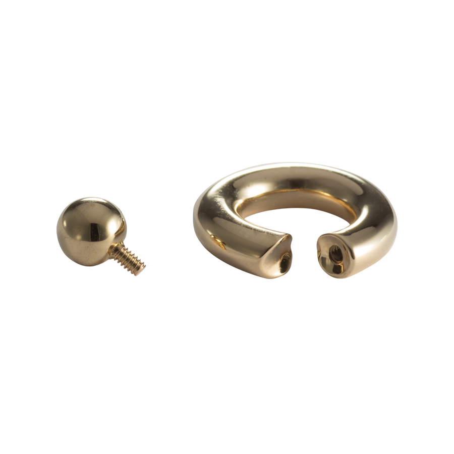 Piercing Ring with Threaded Ball