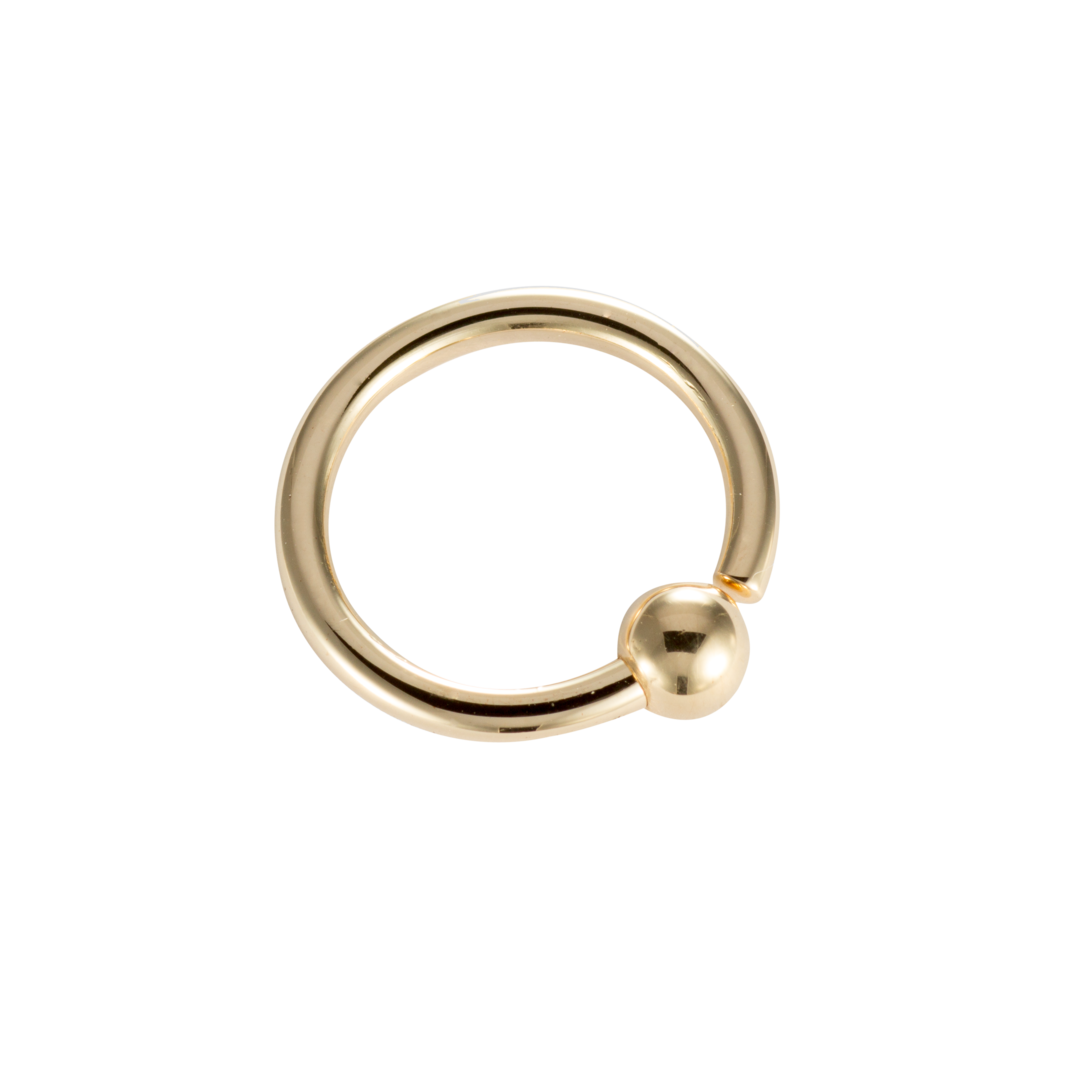 Piercing Ring with a Screw ball (2.4mm)