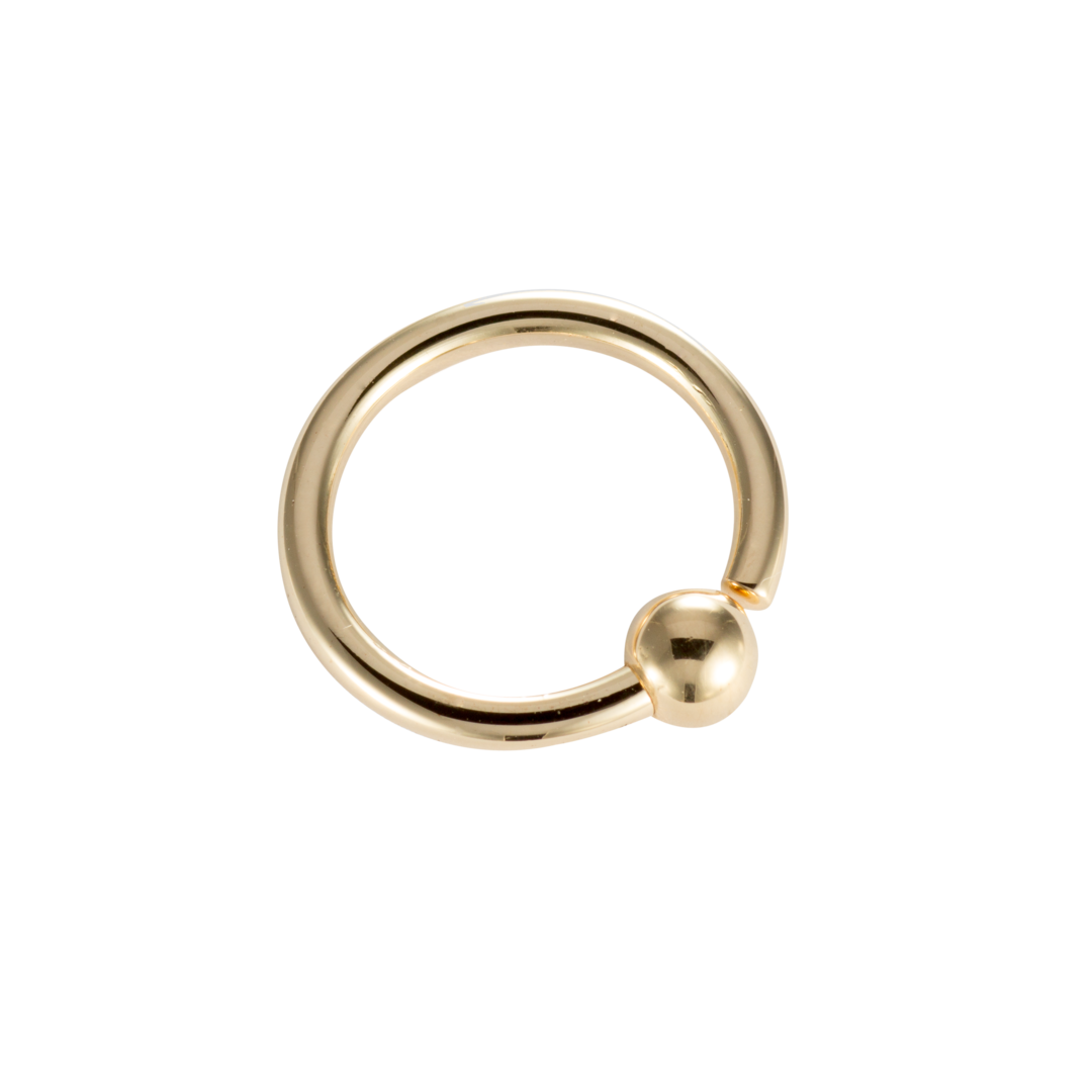 Piercingring mit Schraubkugel (2,4 mm)